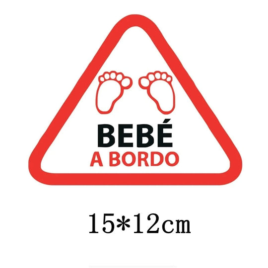 baby car sticker funny​  NB03