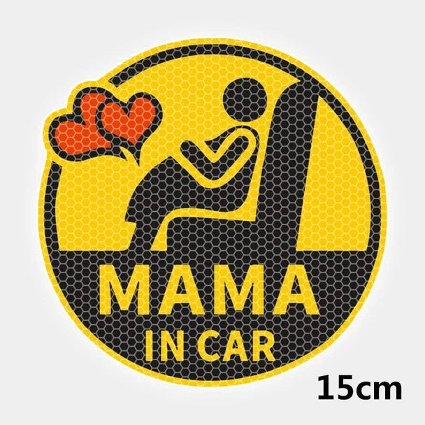 baby on board stickers for car​  15cm-Mama