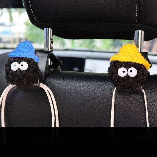  Back seat car hooks 2pc blue yellow