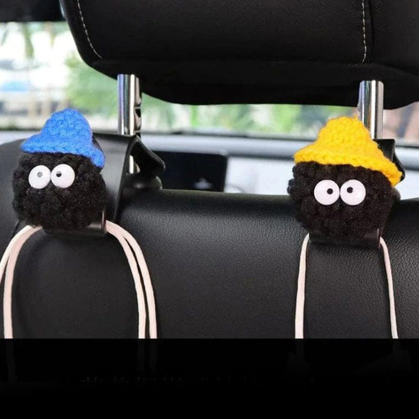  Back seat car hooks 2pc blue yellow