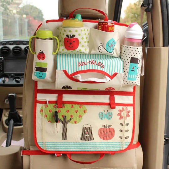 Best back of car seat organizer  red apple