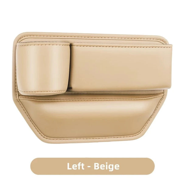 best car seat gap filler organizer Beige-Left