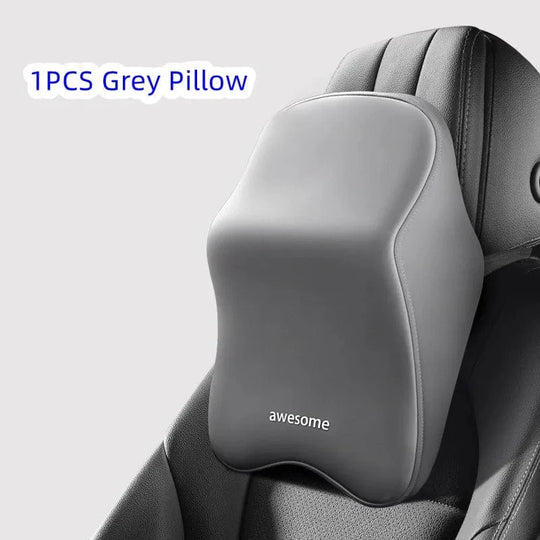 best lumbar support pillow for car A Grey Pillow