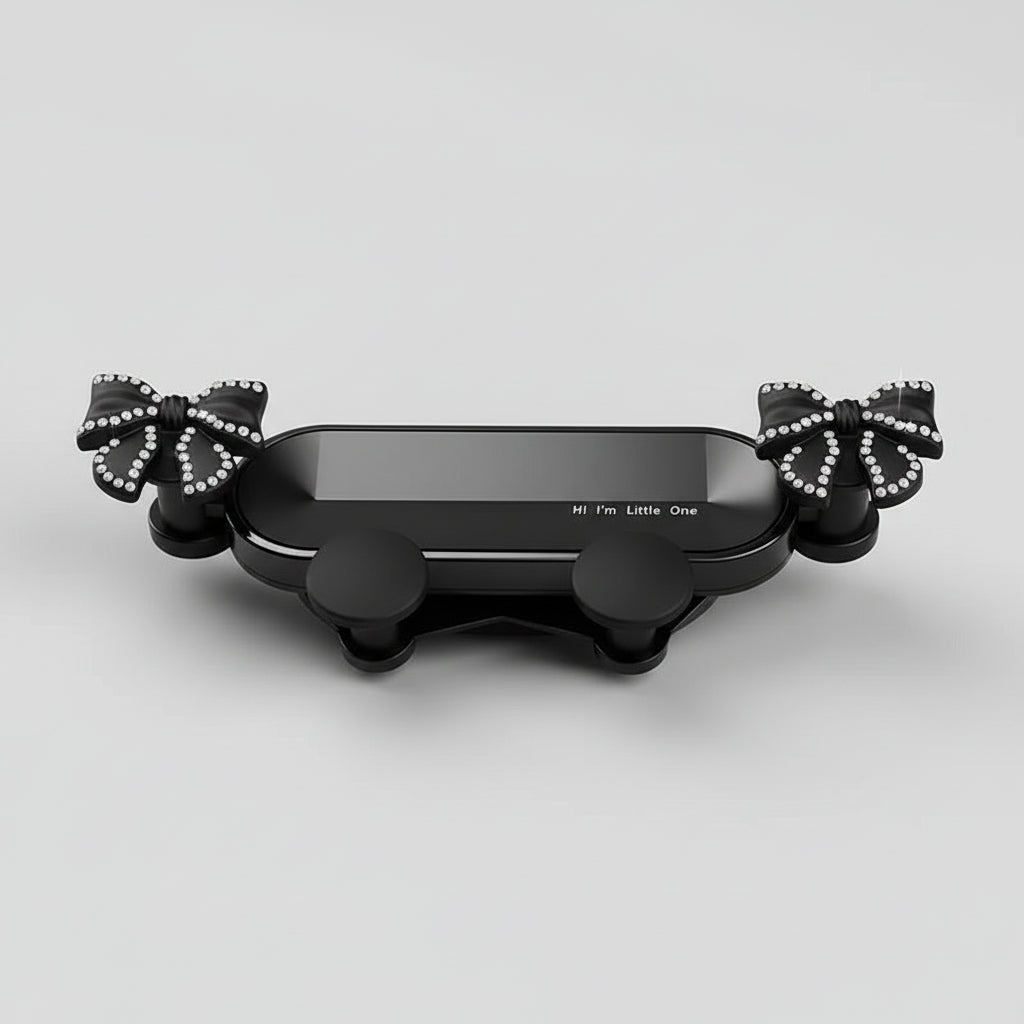 best phone holder for car dashboard  pearl black