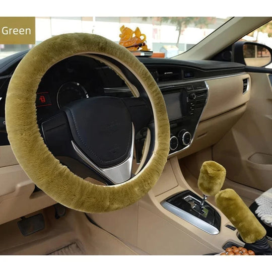 Best Steering wheel cover for winter  B-green-3PCS
