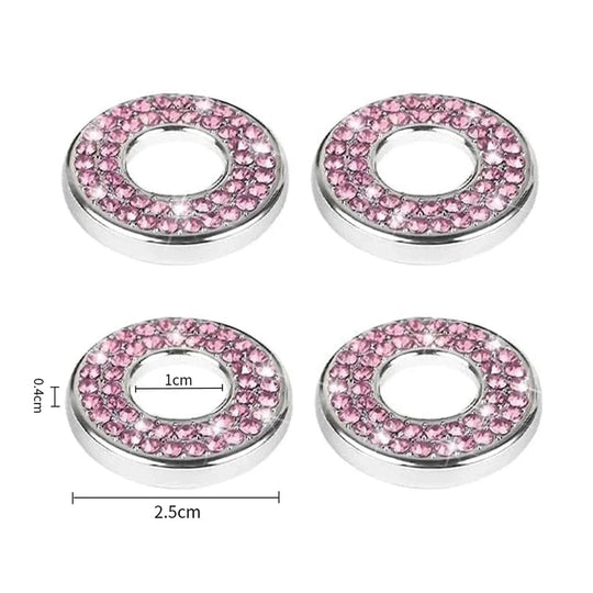 Bling interior car accessories  Circular   Pink