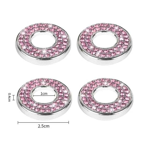 Bling interior car accessories  Circular   Pink