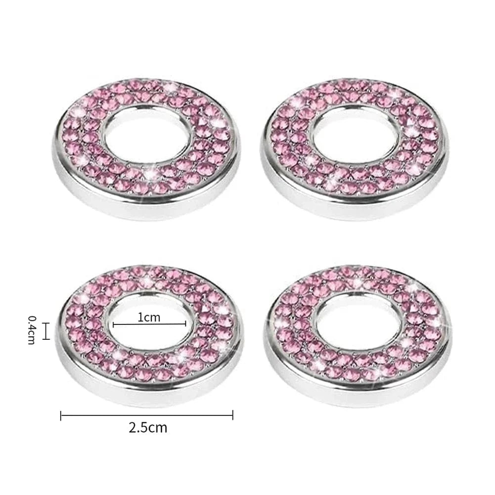 Bling interior car accessories  Circular   Pink