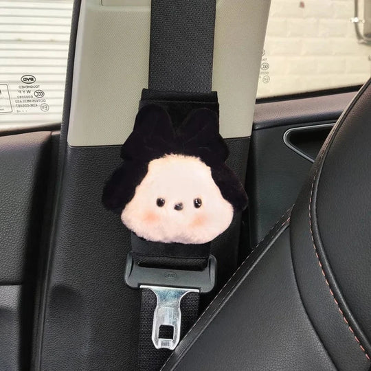 car accessories seat belt cover short black bow