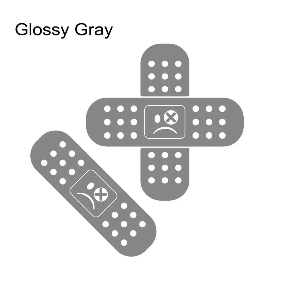 car back window stickers  Glossy Gray / 4PCS