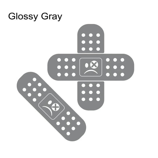 car back window stickers  Glossy Gray / 4PCS