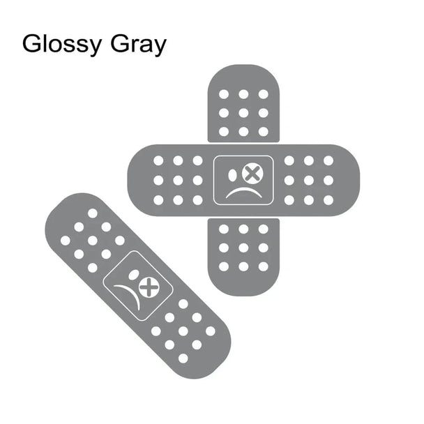 car back window stickers  Glossy Gray / 4PCS