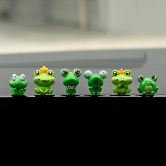 car dashboard accessories toys 6pcs frog
