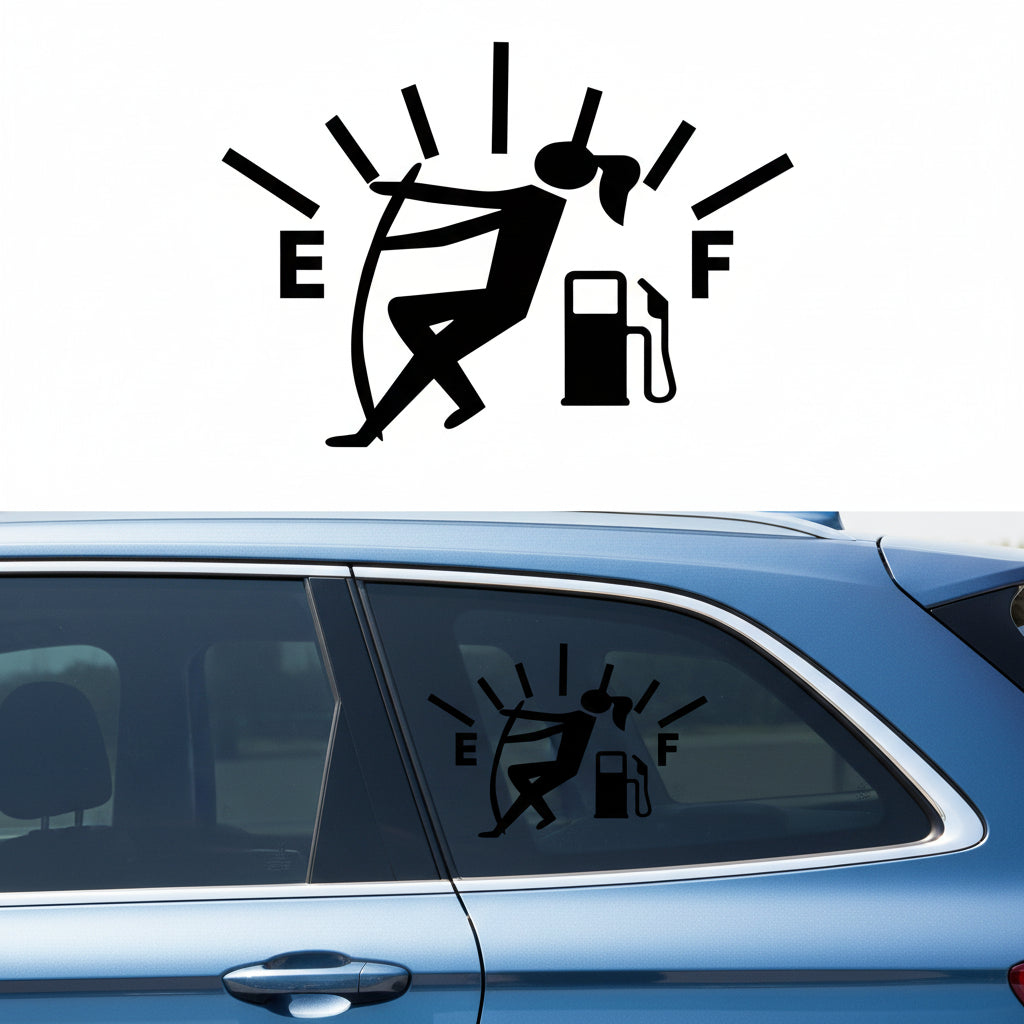 car decal stickers funny Female black