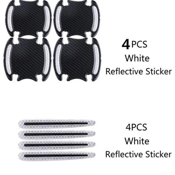Car door handle paint scratch protection film 8PC White