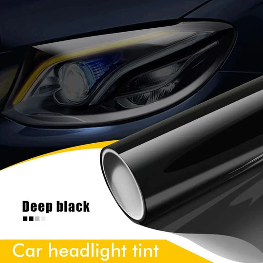 Car headlight tint covers   Deep Black / 50cm x 200cm