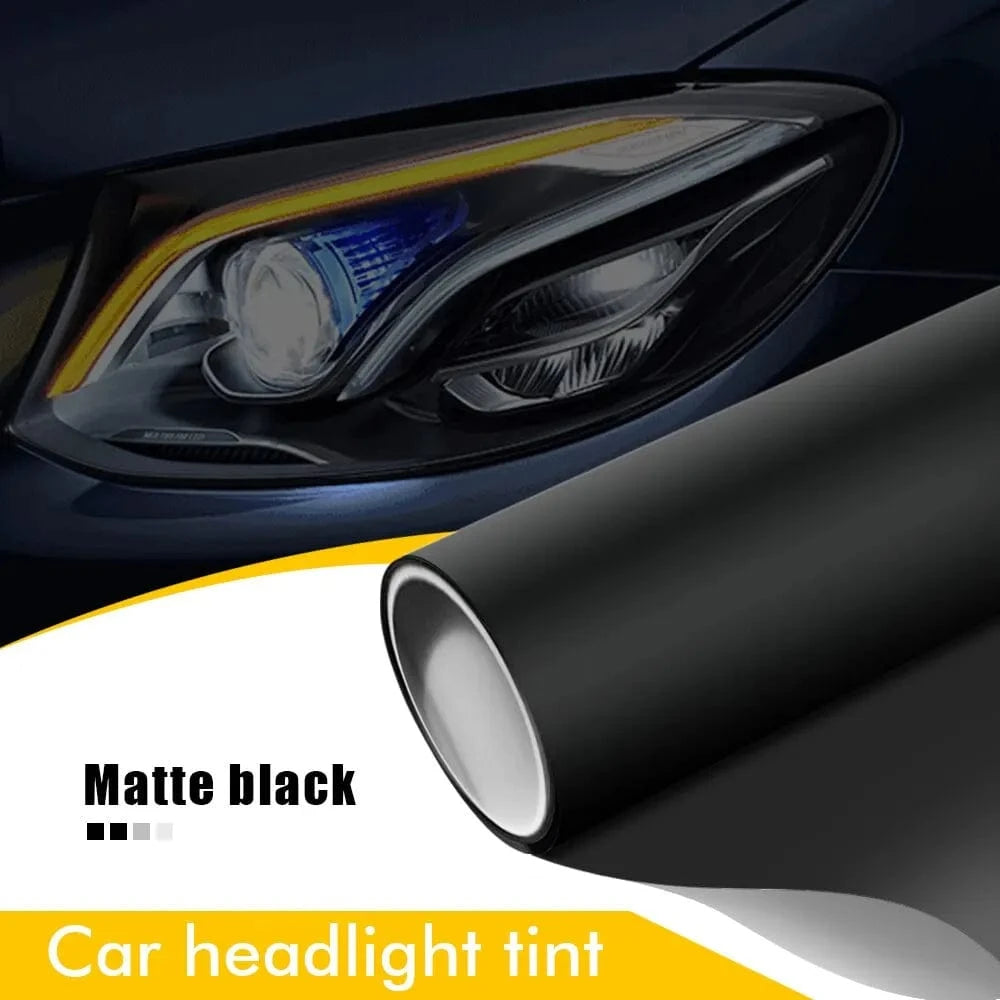 Car headlight tint film Matte Black / 50cm x 200cm