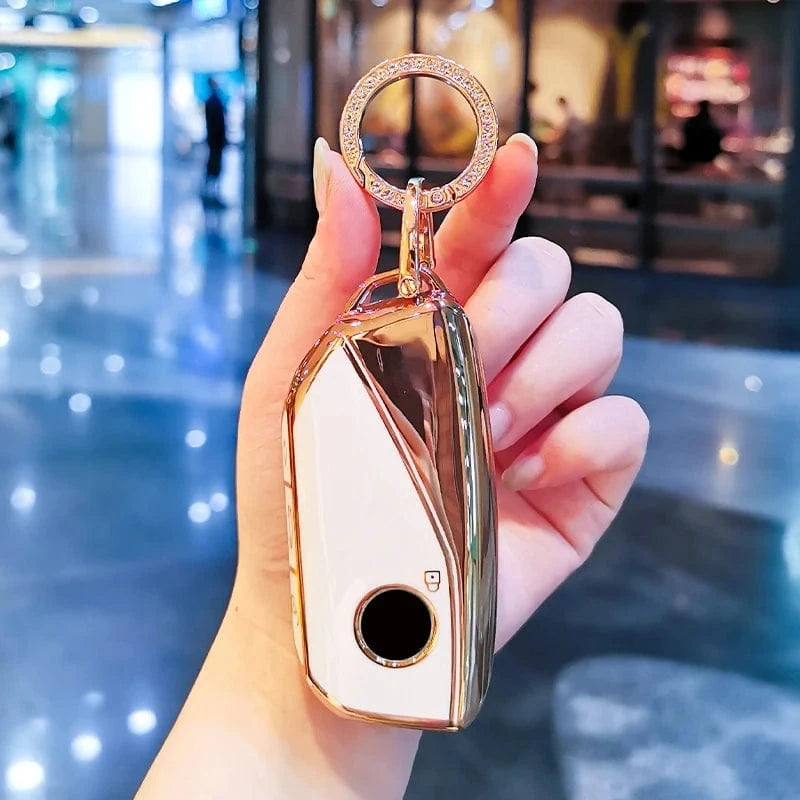 car ignition key cover White set 1