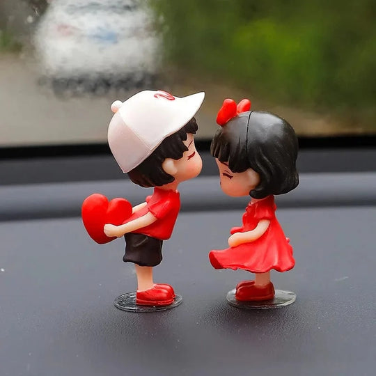car interior dashboard decoration Red Couple