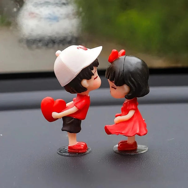 car interior dashboard decoration Red Couple