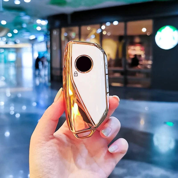 car key fob cover shell case White