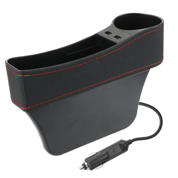 Car organizer seat multifunctional storage box |  SeatBox Pro Black left