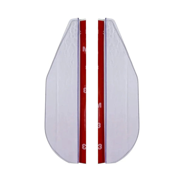 car rearview mirror rain guard 2PCS White