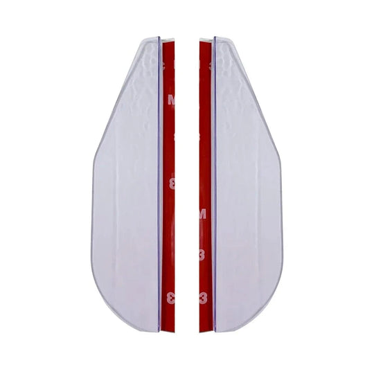 car rearview mirror rain guard 2PCS White
