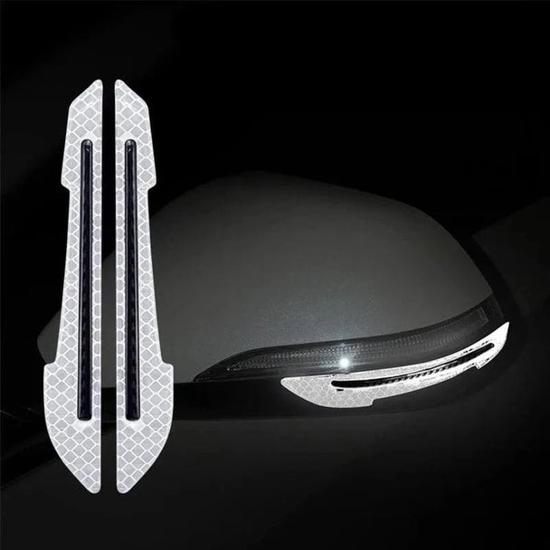Car Reflective Sticker 2pcs white