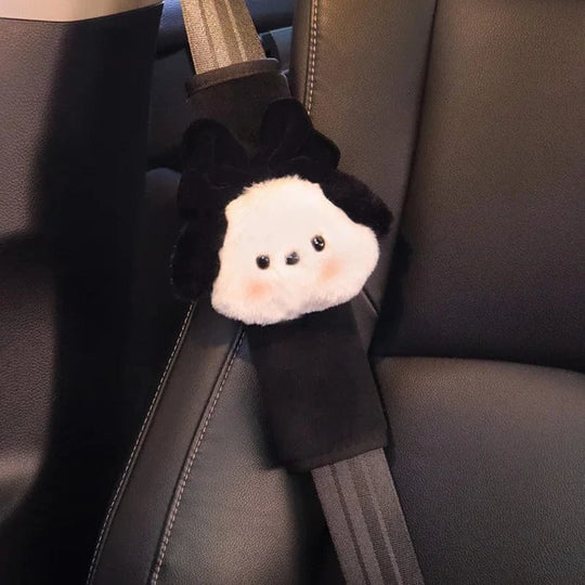 car seat belt cover child Long black bow