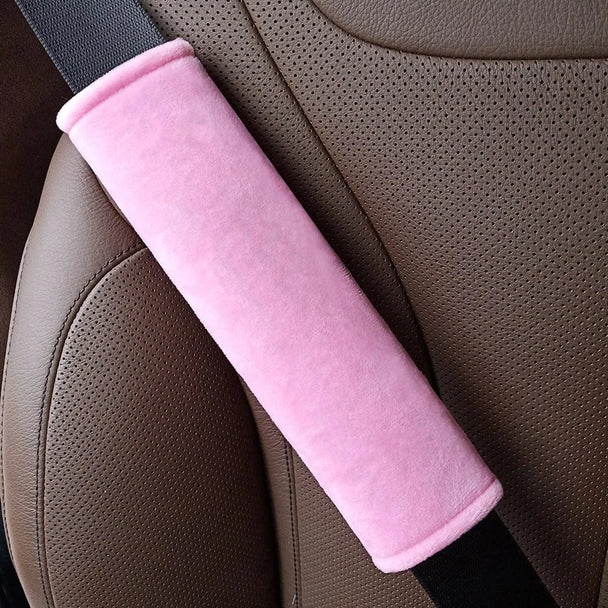 car seat belt shoulder cover  pink
