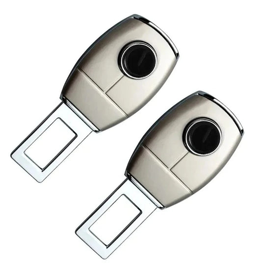 car seat buckle belt  2Pcs Sliver