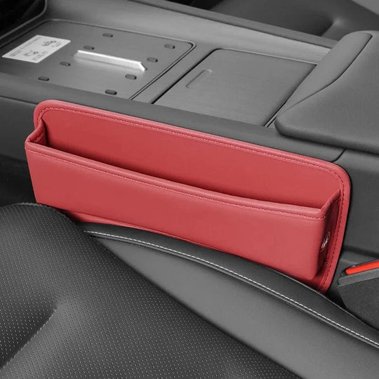 car seat catcher gap filler Volcanic Red-leather