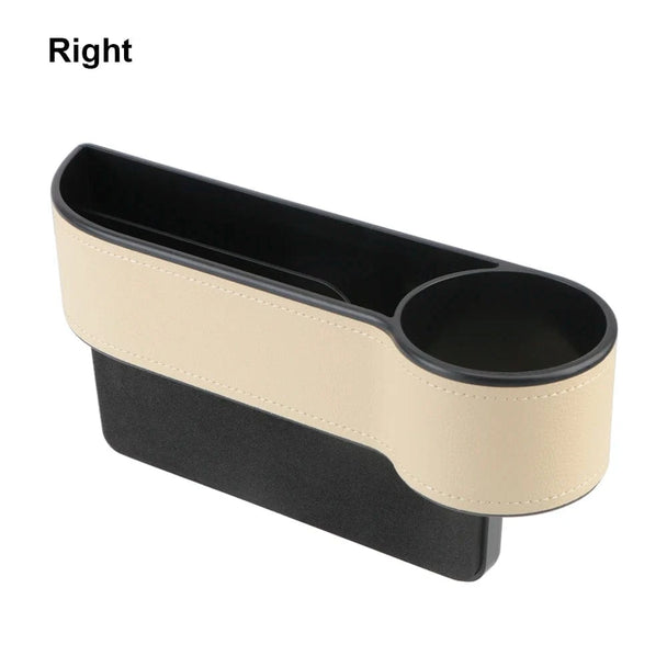 Car seat crevice box storage   Right Beige