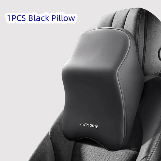 car seat for lumbar support​  A Black Pillow