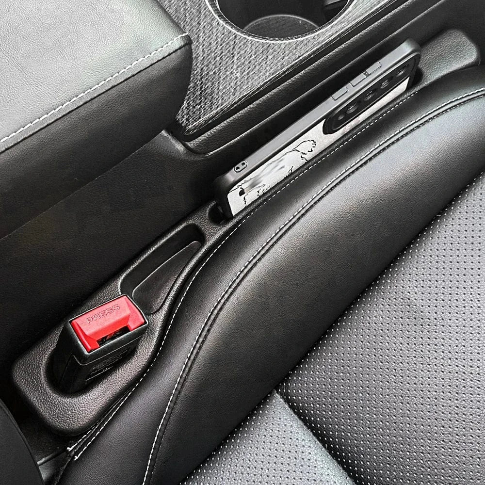 car seat gap filler  2PCS Black