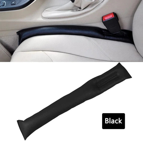 car seat gap filler leather Black