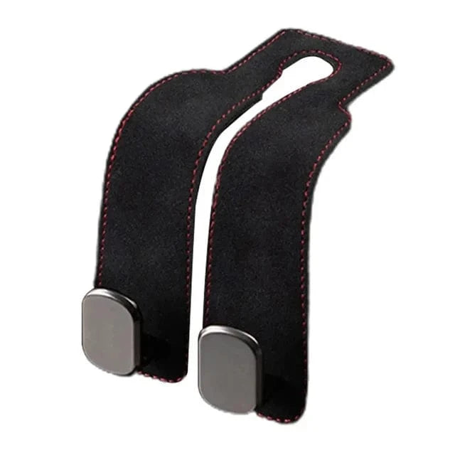 car seat headrest hooks 2 in 1 Black