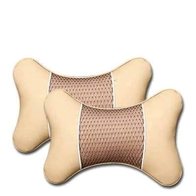 car seat headrest neck support  beige