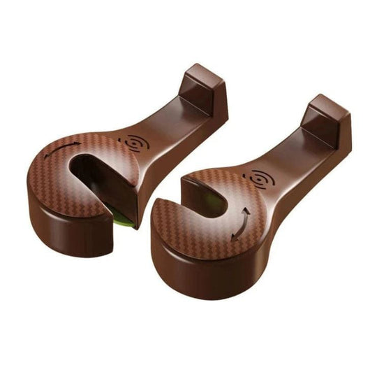 Car seat hooks for bags Buckle Hook Brown