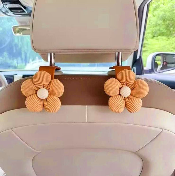 Car seat hooks in car  Brown-2pcs