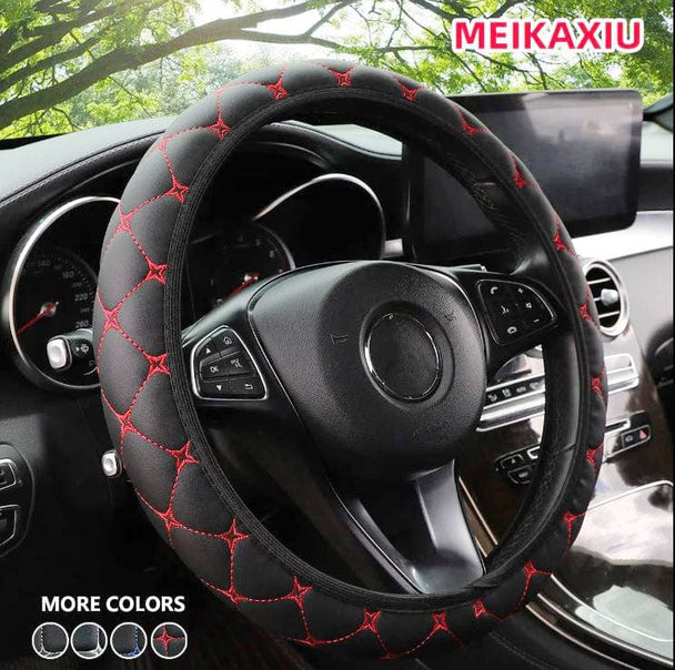 Car steering wheel covers BK red