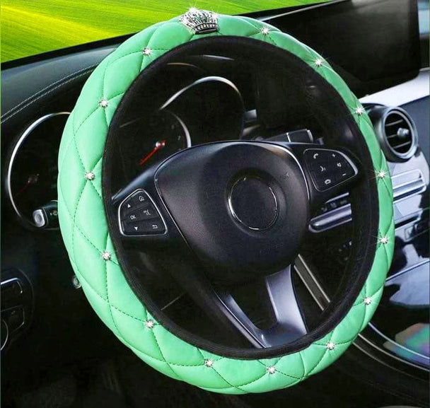 Car steering wheel covers green