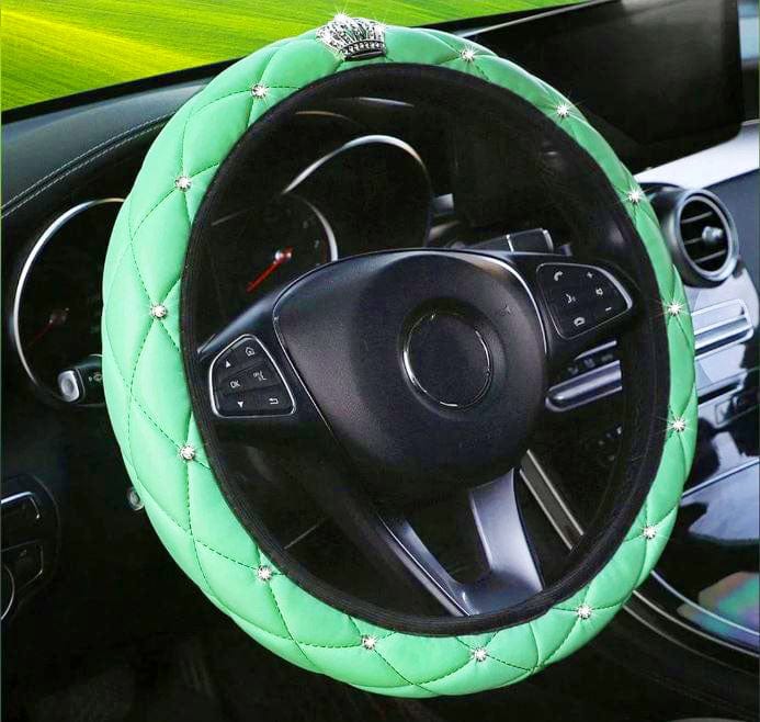 Car steering wheel covers green