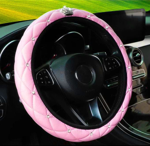 Car steering wheel covers Light pink