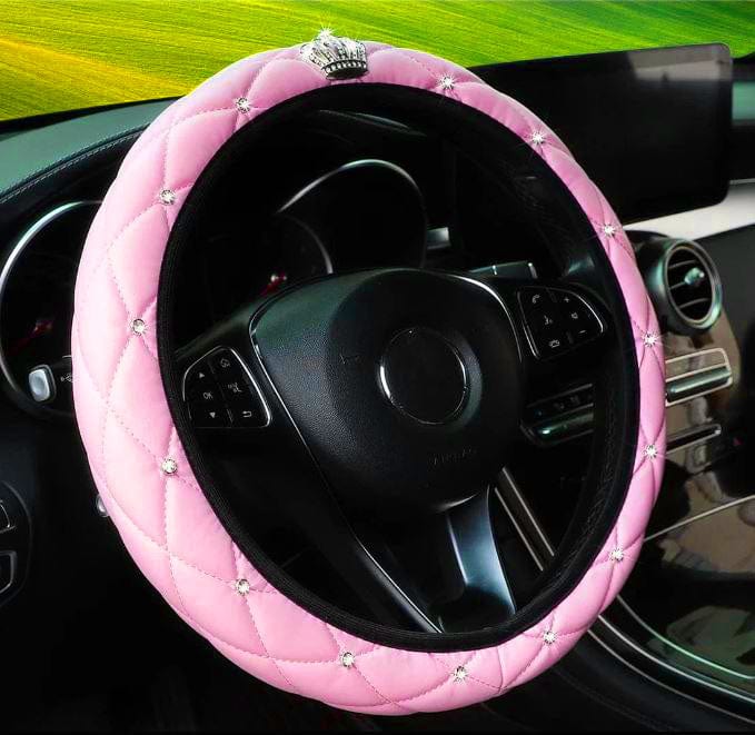 Car steering wheel covers Light pink