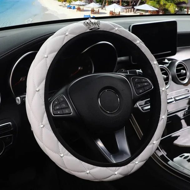 Car steering wheel covers  White