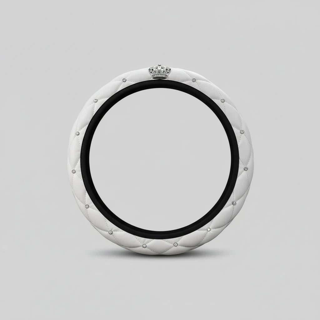 Car steering wheel covers  White