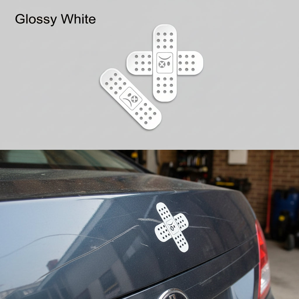 car stickers for back window  Glossy White / 2PCS