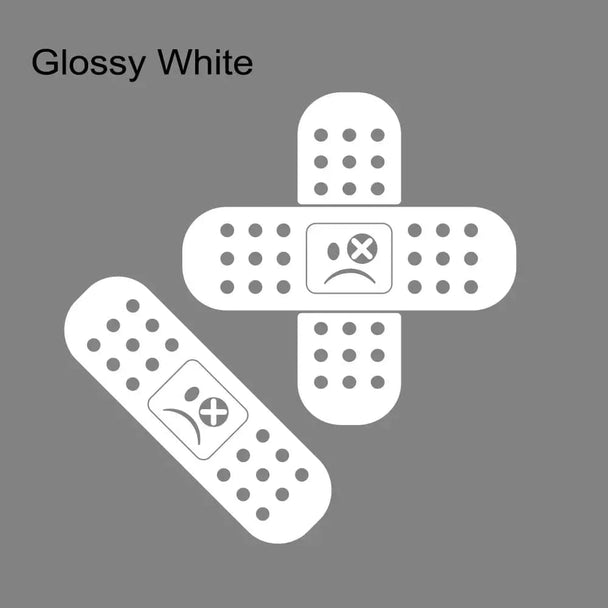 car stickers for back window  Glossy White / 2PCS